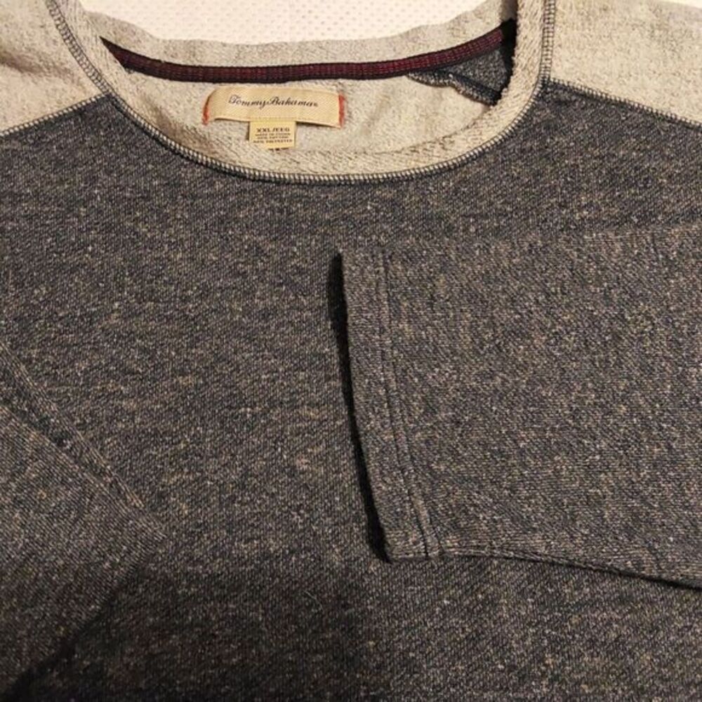 Tommy Bahama Men's XXL Heather Blue Sweatshirt Sweater‎ Long Sleeve Pullover
